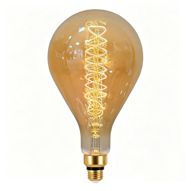 Jslinter Oversized Incandescent Light Bulb 60 Watt, PS52/PS160 Edison Bulb | 2700K warm amber, Dimmable for ambiance, E26 medium base fits standard sockets, 100LM suitable for living room café decor