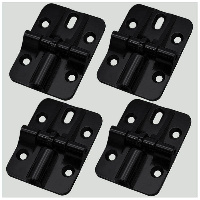 180 Degree Bifold Door Hardware Locking Hinge 90 Degree 4 Pcs | Folding table hinge 180° locking,heavy-duty zinc alloy,black for folding tables and bifold door,Smooth 90° lock,sturdy Black--4