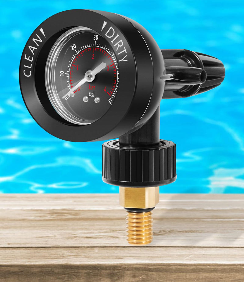 Upgraded Brass Insert R0357200 Air Gauge Release Valve Assembly Replacement for Zodiac Jandy CL CV DEL DEV JS Series Sand Filters Replace Part R0357200, 4580-003, 17-295-1062, 25357-357-000, R-03572