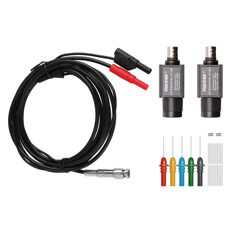 Hantek Oscilloscope Accessory Set 20:1 Attenuator with Auto Test Leads and Acupuncture Probe for Automobile Measurement(201x 2+30A+307) HT30A+201*2+307