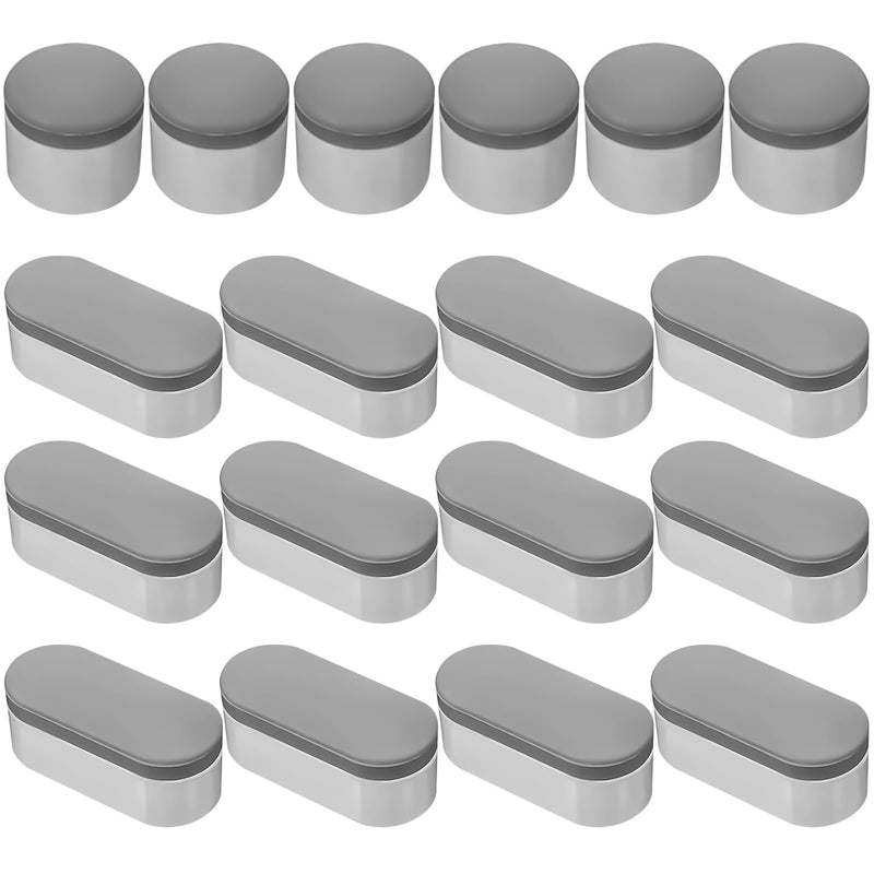 Boao 18 Pcs Universal Toilet Seat Bumpers Kit Toilet Bumpers with Strong Adhesive Rubber Bumpers Pads Replacement for Families, Hotels, Hospitals Toilet Seats