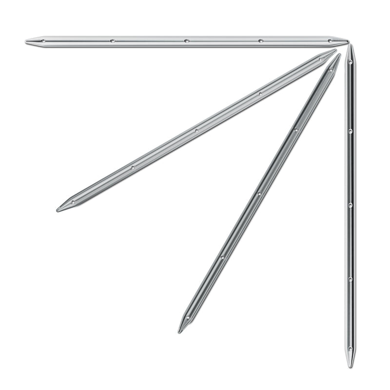 NovelBee 4pcs 24" x 3/4" Boat Rub Strakes,316 Stainless Steel Line Rub Strake Protection for Marine Boat Yacht RV