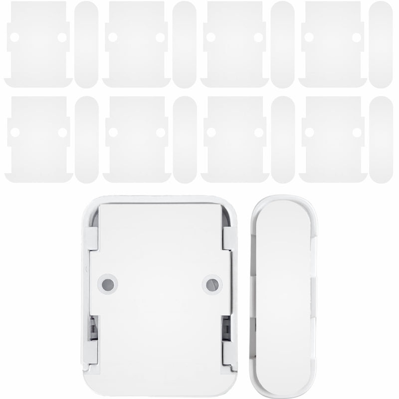 16PCS Entry Sensor Adhesive Pads for SimpliSafe – Pre-Cut Replacement Tape for Sensors & Magnets | Compatible with SimpliSafe Security Systems | No Cutting Needed, Strong Hold (White)