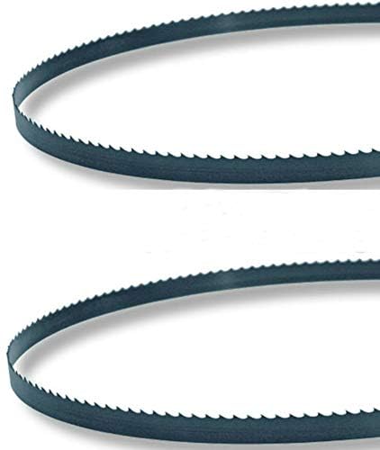 80" x 5/8 x 4TPI (2 Pack) Bone-in Bandsaw Blades Meat Cutting 116 in. Length x 5/8 in Width x .022 Thickness x 4 TPI Band Saw Blade for Cutting Bone and Meat