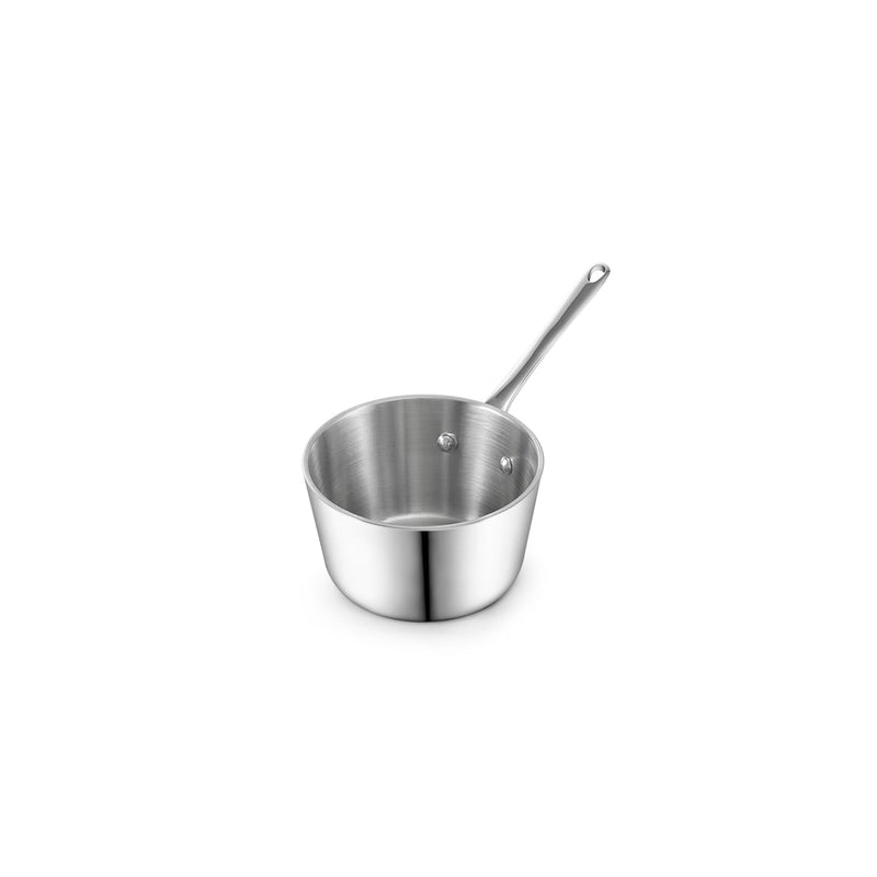 DM Multi-ply Clad 0.14 QT Stainless Steel Butter Warmer, Induction Compatible, Small Saucepan for Coffee, Butter, Milk, Dishwasher and Oven Safe, Cool Grip Handles 0.14QT