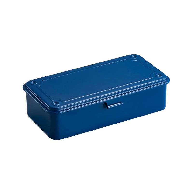 TOYO Steel Tool Box T-190 NV (Navy) H7.99×W4.29×D2.20inch Steel Trunk For Pegs, Metal fittings, Pen, Accessory, And Utility Knife Made In Japan