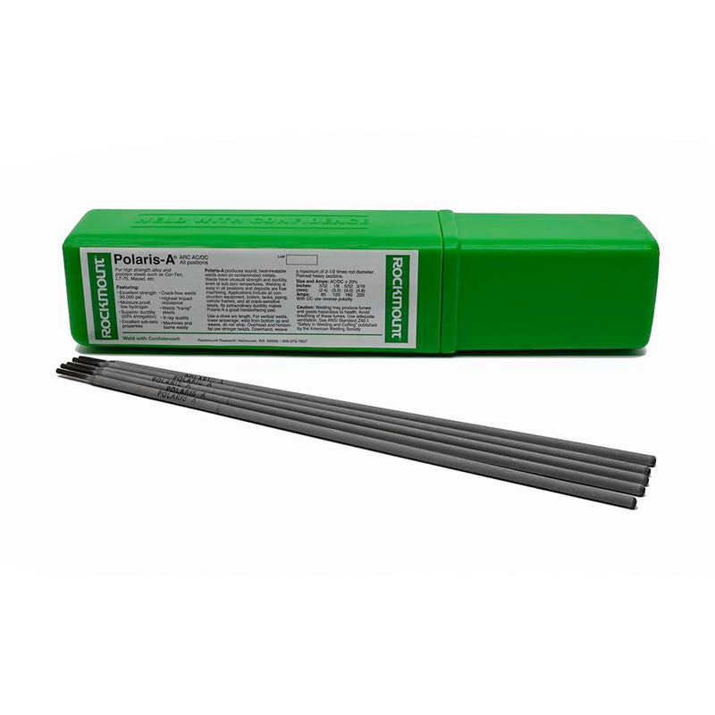 Rockmount Polaris A Low-Hydrogen Welding Electrode: 3/32" Dia., For High-Strength Steel Repair - 1 lb 3/32" Alloy Steel