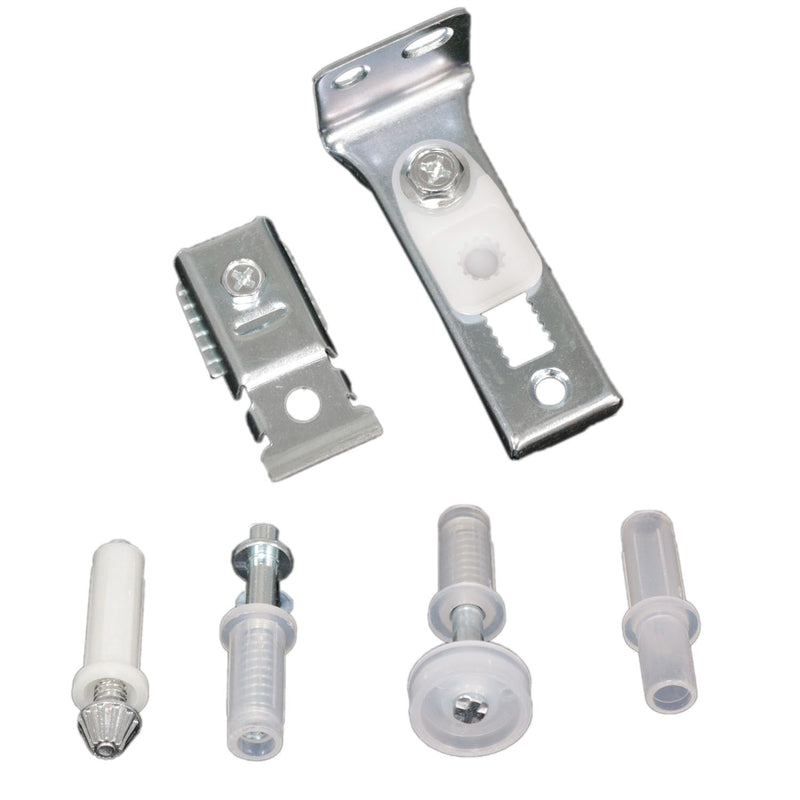1Set Bi-fold Door Hardware Repair Kit Sliding Door Hardware Includes Top and Bottom Brackets Top and Bottom Pivots and Guide Wheels Door Repair Kit for 1 "to 1-3/8" Thick Doors (Silver) Silver