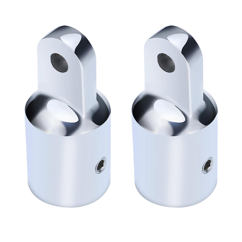 316 Stainless Steel Bimini Top Eye End Caps – Marine-Grade Heavy Duty Fittings for 1" OD Tubes – Includes L Shape Hex Key – 2-Pack 1"(2Pack)