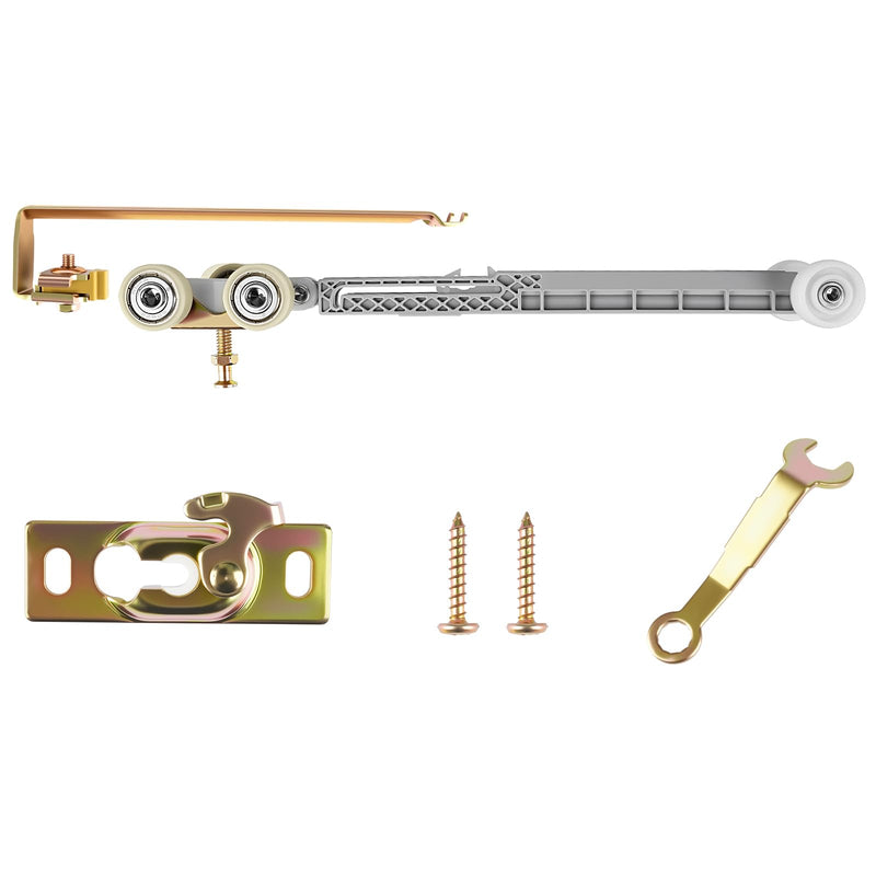 Pocket Door Soft Close Top Hanger Assemblies Fit for Johnson P/N #1060 & #1062, Sliding Door Roller Works with 100, 134F, 138F, 2610F Series Track, 1" Nylon Ball Bearing Tri-Wheel, Bi-Direction (1PC) 1PC