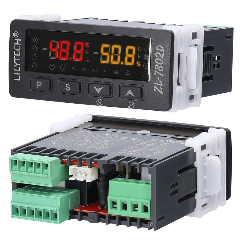 ZL-7802D Automatic Incubator,Digital Temperature Controller,Egg Incubator Controller Thermostat Hygrostat for Eggs Turning and PID Control