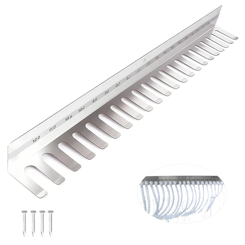 304 Stainless Steel Wall Hanging Frame，Intubation Tube Holder Equipment Rack (22.05 Inch(2.0-10)) 22.05 Inch(2.0-10)