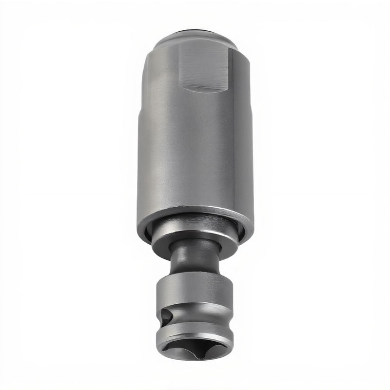 Impact Wrench Converter, High Carbon Steel 2 Pits and 2 Grooves, Round Shank Impact Wrench to Electric Hammer Adapter, for Various Drill Types