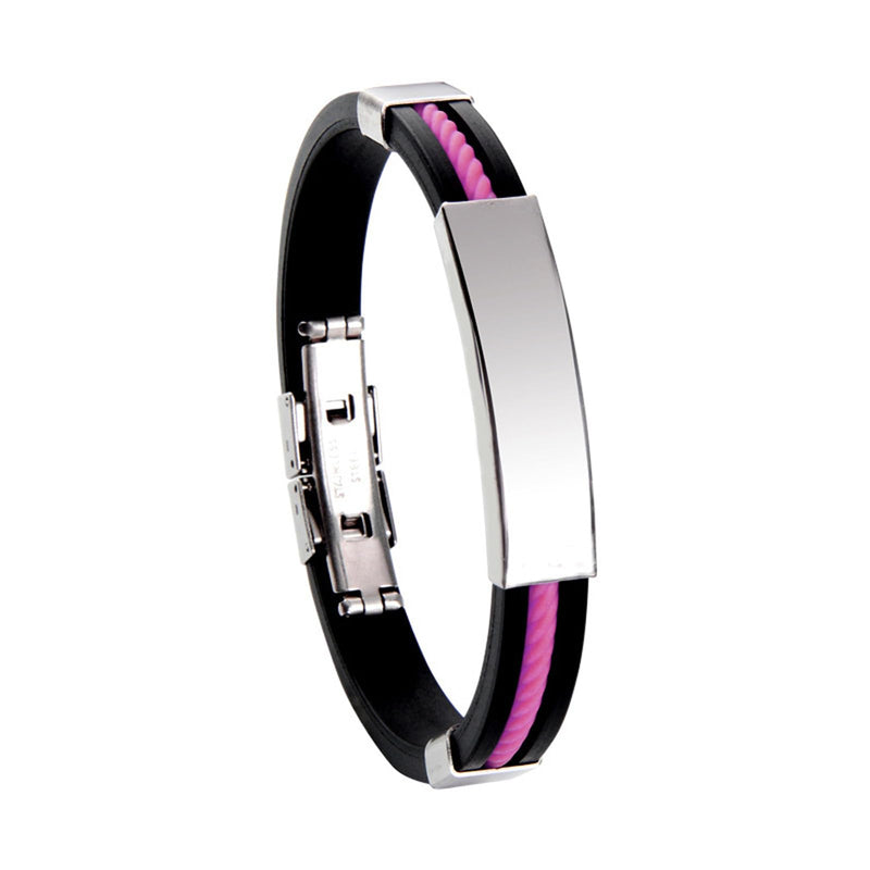 Randarch Titanium Wristband, Oveallgo Apus Ion Therapeutic Lympunclog Titanium Wristband Adjustable Sugarfirm Calm Leather Bracelet Epochy Beauty Detox Lymph Unclog Bracelet Pro Jewelry Pink