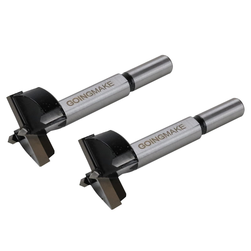 GOINGMAKE 2 Set 35mm Replacement Carbide Tipped Hinge Drill Bit Fits for GOINGMAKE Concealed Hinge Jig, Cabinet Hinge Jig Drill Bits Fits for Woodworking Hole Drilling
