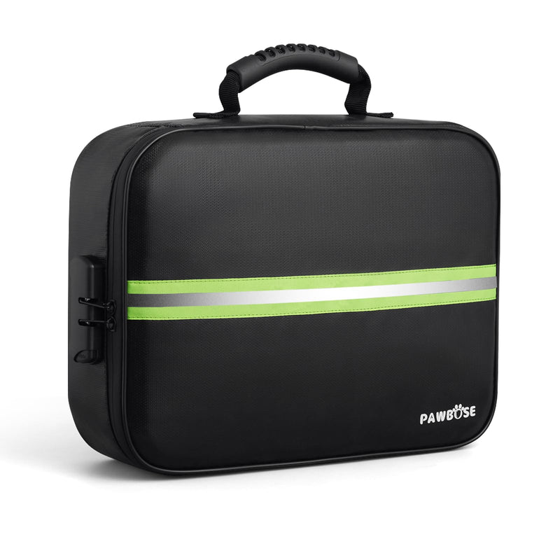 Fireproof Document Bag with Lock, Upgraded Fireproof, Heat Insulated & Waterproof Box for Document,Portable Storage for Home and Travel, Suitable for Document and Laptop XL Soft Fireproof Bag