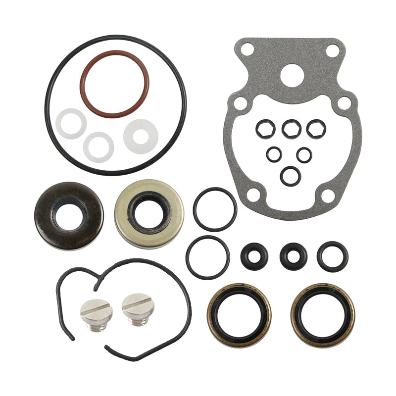 Gearcase Seal Kit with Screws Replacement for Johnson Evinrude 15 25 30 HP Marine Engine Lower Unit 18-8387 5007987