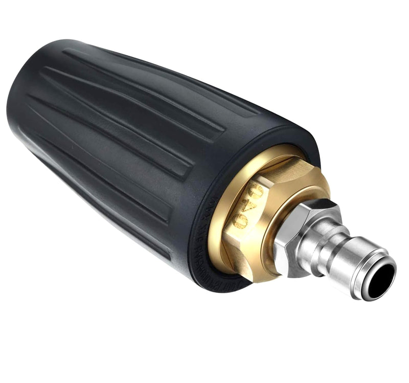 Pressure Washer Tips Pressure Washer 360° Rotating Pressure Washer Turbo Nozzle 1/4'' Quick Connect,4.0 GPM 4.0 Orifice 4500 PSI for Cleaning Brick Concrete and Vinyl Surfaces
