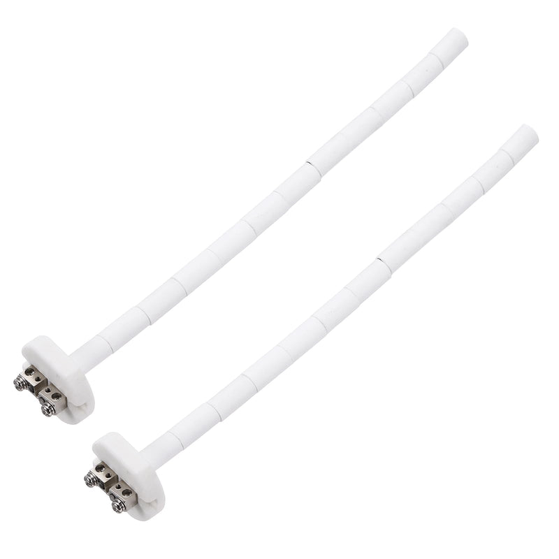 MECCANIXITY 2Pcs 12" K Type Ceramic Kiln Furnace Probe Thermocouple Sensor for Muffle Furnace Oven, High Temperature 0 to 1100°C 3x300mm White