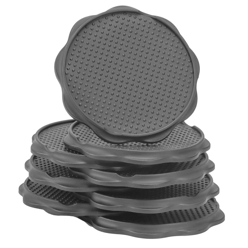 Furniture Pads for Camping Chairs Anti-Sinking Outdoor Furniture Cups Chair Leg Protectors for Sand, Lawn or Soft Ground (8, Grey, 5.35 in) 8