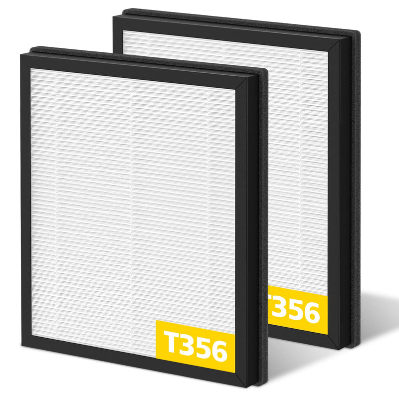 T356 Replacement Filter Compatible with Trucozie T356 Air Purifier, 2 Pack
