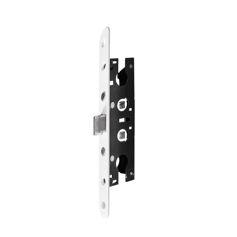 Storm Door 2 Point Bolt Mortise Lock Body,Replacement Fit Pella Storm Door Handleset Part,White Face Plate
