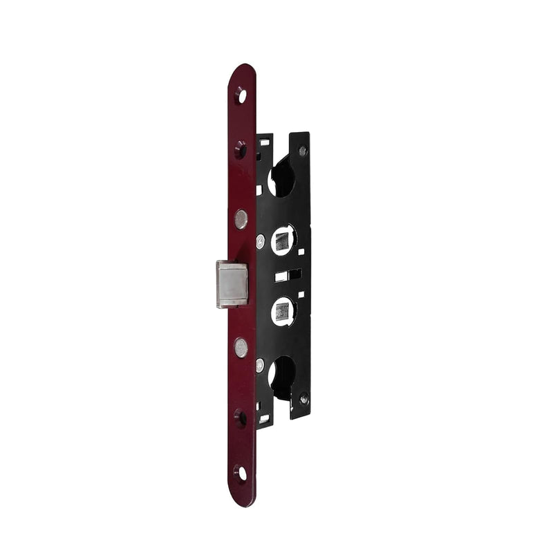 Storm Door 2 Point Bolt Mortise Lock Body,Replacement Fit Pella Storm Door Handleset Part,Red Face Plate