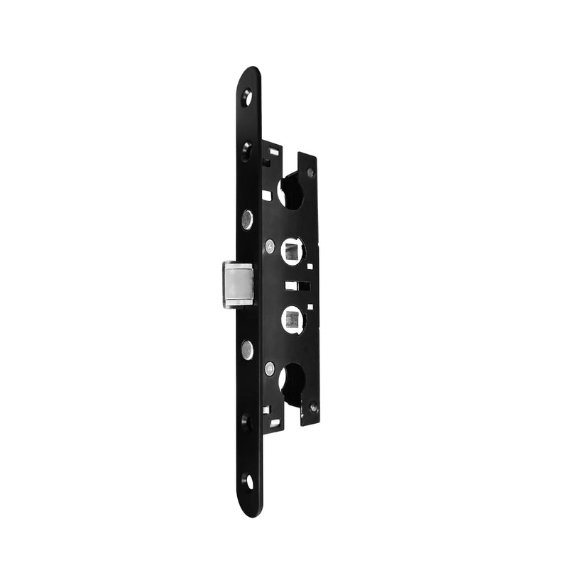 Storm Door 2 Point Bolt Mortise Lock Body,Replacement Fit Pella Storm Door Handleset Part,Blcak Face Plate