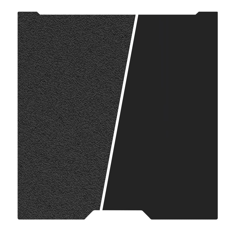 355 x 346mm Build Plate for Bambu Lab H2D/H2S 3D Printers, Smooth Black PEI + Textured Black PEI Good Adhesion Spring Steel Plate for Bambu Lab H2D/H2S Smooth Black PEI+Textured Black PEI