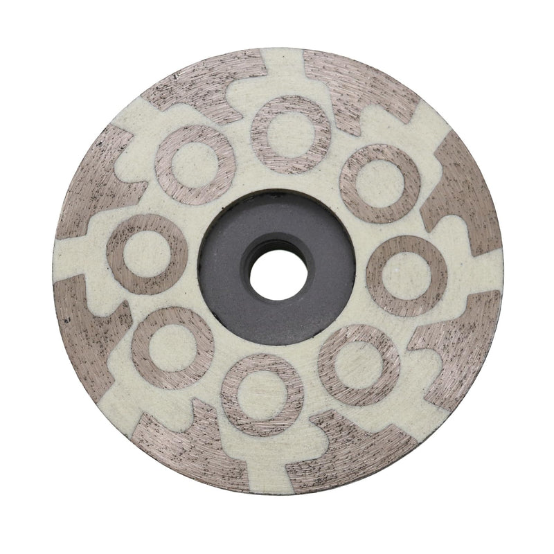 4" Flat Resin Filled Grinding Wheel, Diamond Cup Wheel with 5/8’’-11 Thread for Granite Marble Engineered Stone (Fine) Fine