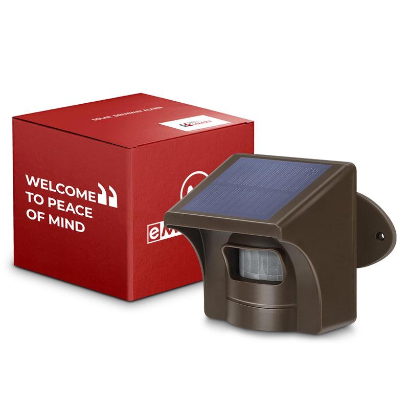 eMACROS Safeguard-Ultra Solar Driveway Alarm with App,1/2 Mile Range, Weatherproof Home Security System(Single Sensor) 1 Solar Sensor