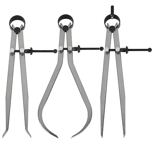 8" Inch Spring Caliper Set of 3 Pieces 200mm - Inside Outside & Divider Set - Measuring Tool, Workshop, Tool Room