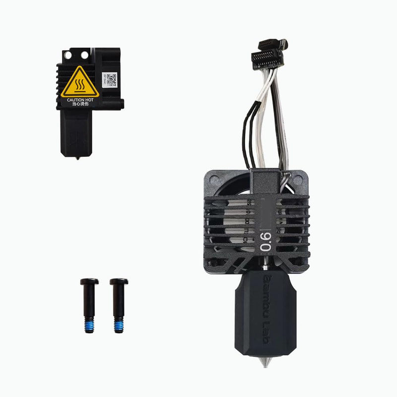 Bamboo Original P1P Hotend P1S Hardened Steel Hotend Kit Set with Fan, Complete Hot End Kit Assembly for Bambu LAB P1S,P1P 3D Printer (0.6MM)