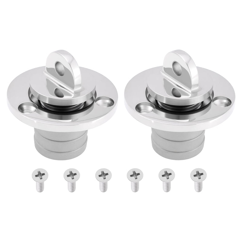 2pcs 25mm 1 Inch Round 316 Stainless Steel Marine Drain Plug Boat Bilge Plug Tapered Thread