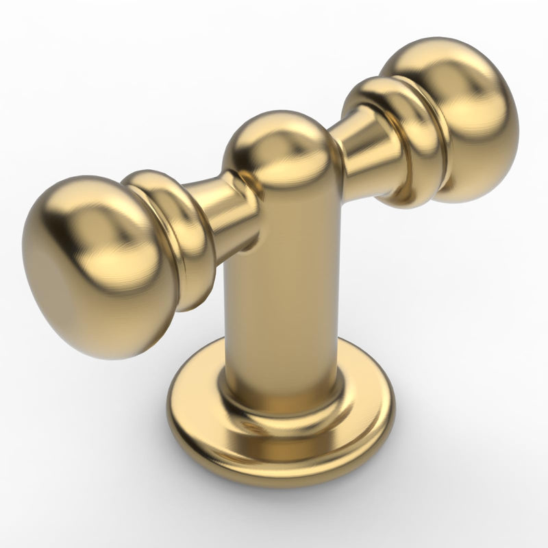 Amerdeco 10 Pack Champagne Bronze Cabinet Knobs Single Hole Cabinet Pulls Drawer Knobs and Pulls for Bathroom Cabinets ZH0083 Knob