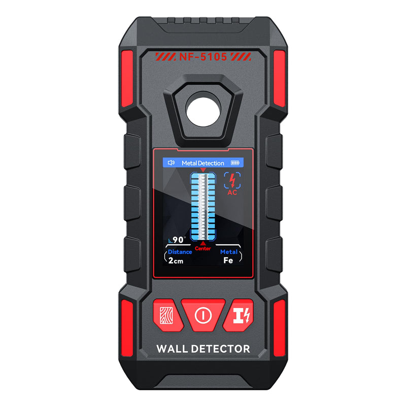 Stud Finder, Rechargeable Stud Finder Wall Scanner with Upgraded Intelligent Chip for Wood Metal Studs AC Wires Joists Pipes, Stud Detector Support HD LCD Display and Voice, Accurate Positioning