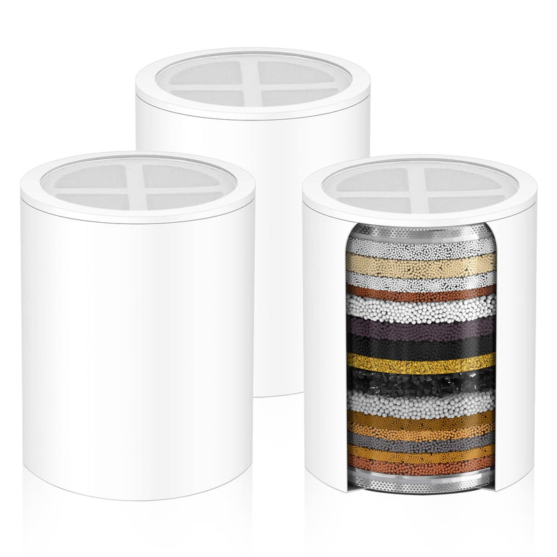 Shower Head Replacement Filter Cartridge - Compatible with Myhalos High-Pressure Filtered Showerhead.(3PACK)