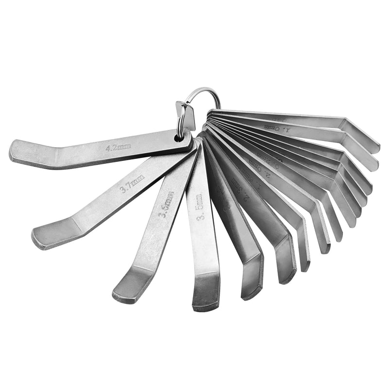 15PCS Feeler Gauges Set Fit for Volvo D13 D12 D16 Engine | 0.2-4.2mm, 85111377, 88880052, 88880053, Fit for Mack MP7 MP8 MP10