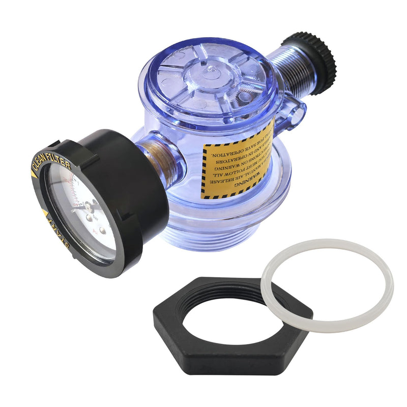 273564Z Manual Air Relief Valve, Compatible with Triton C, TR140C, TR100C, Triton II Pool Spa Sand Filters Air Relief Valve Assembly, Easy Maintenance, Accurate Pressure Monitoring