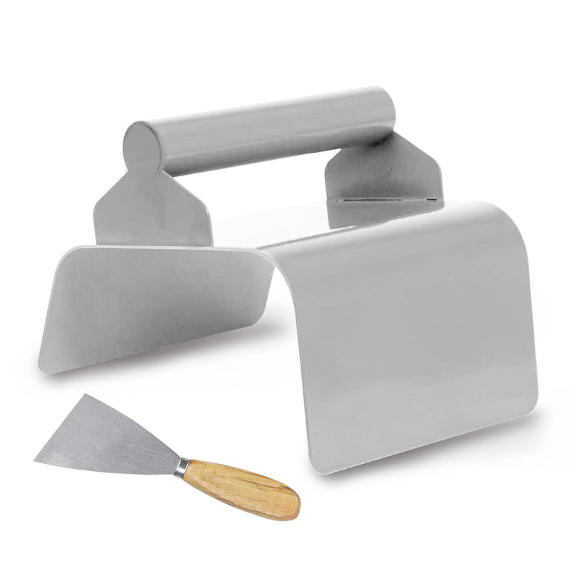 Concrete Curb Trowel Edger, Concrete Curb Machine, Landscape Curb Trowel with Putty Knife(Wave) Wave