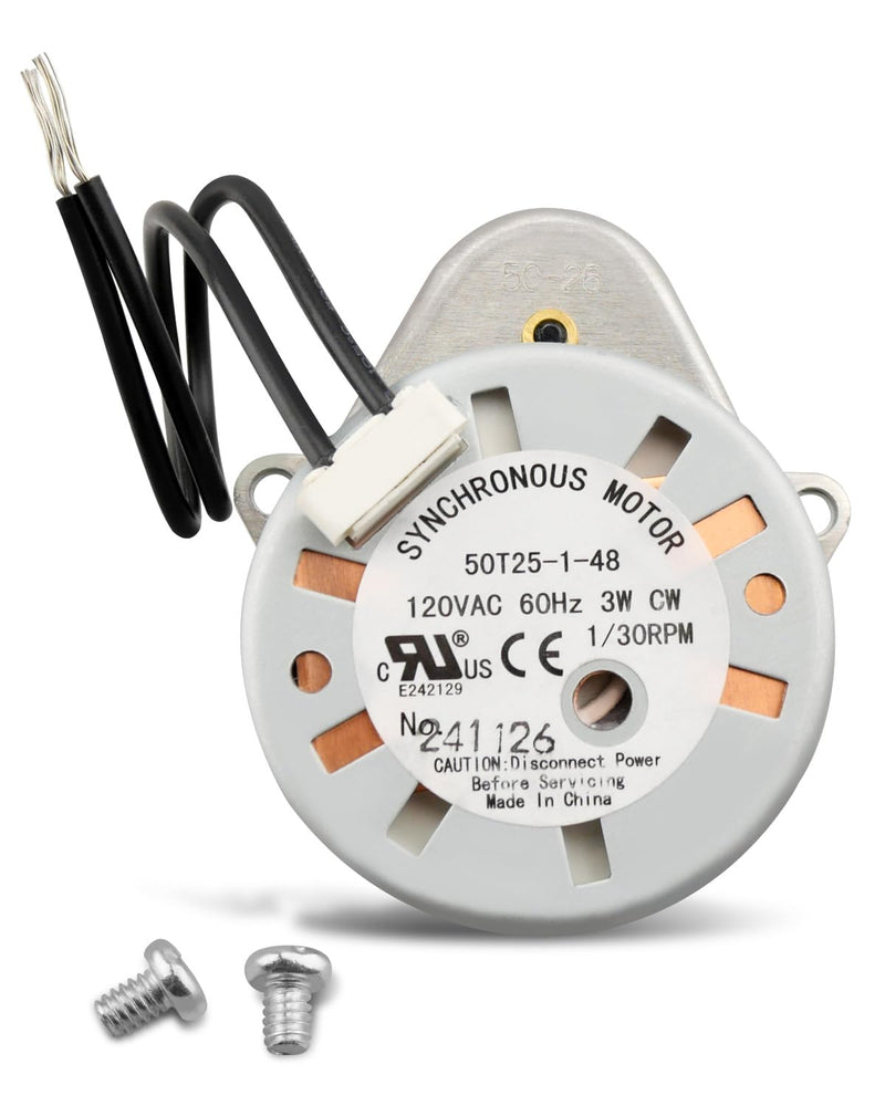 18743-1 Timer Motor Fit for Fleck 5600 2500 2510 2750 9000 9100 9500 3200 3210 Control Valve with Mounting Screws, Replace 18743 13400 13944