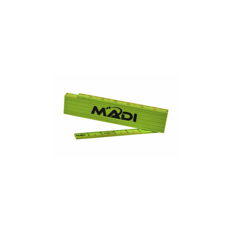 MADI 6' Fiberglass Folding Rule/Ruler - Precise Inside Reading with Center-Point Markings for Accurate Measurements | MPFR-6