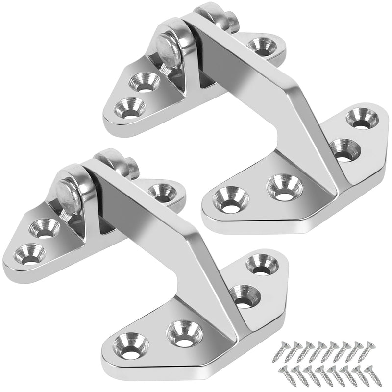 316 Stainless Steel Boat Hatch Hinges,2.75'' x 2.6''/3.62'' x 2.87'' Polished Marine Hinge,Marine Boat Hatch Heavy Duty Hinges with Screws,for Boats,Yachts,Doors,Deck,Windows,Cabinets(2/4 Pack) 3.62in x 2.87 in-2Pack