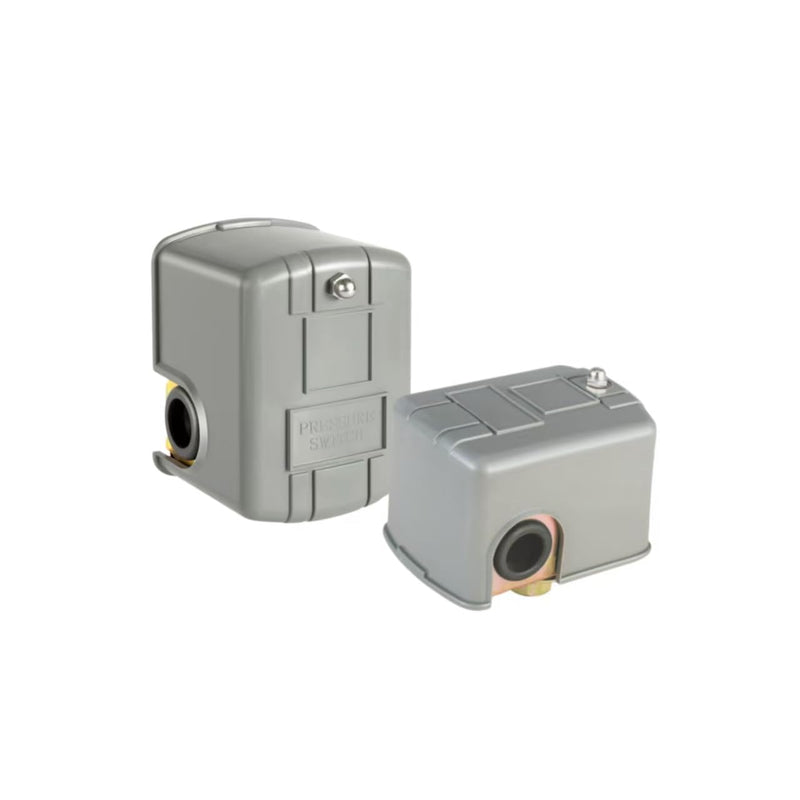 Well Pump Pressure Switch, 30-50 PSI 2 Pack | 1/4" NPT Thread, Dry-Run Protection Adjustable Water Pump Switch for Residential Well, Irrigation & RV Water Systems 30-50PSI