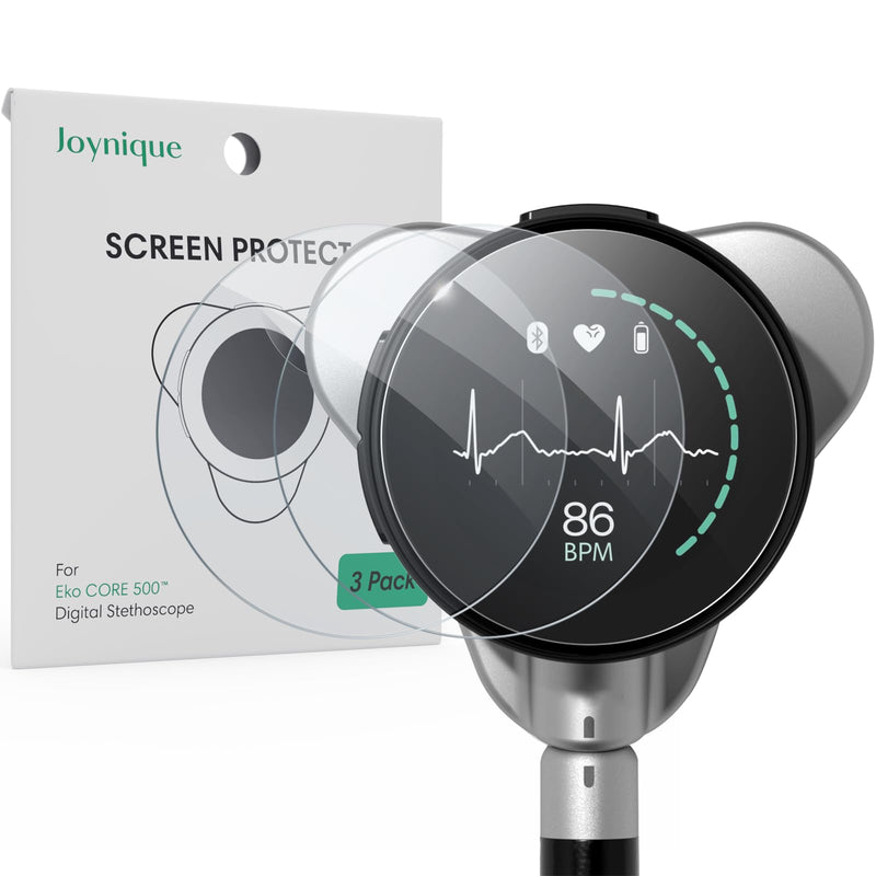 3-Pack for EKO CORE 500™ Digital Stethoscope Screen Protector [HD Clear Flexible EPU Film+Self-Healing][Anti-Scratch][Bubble-Free] transparent