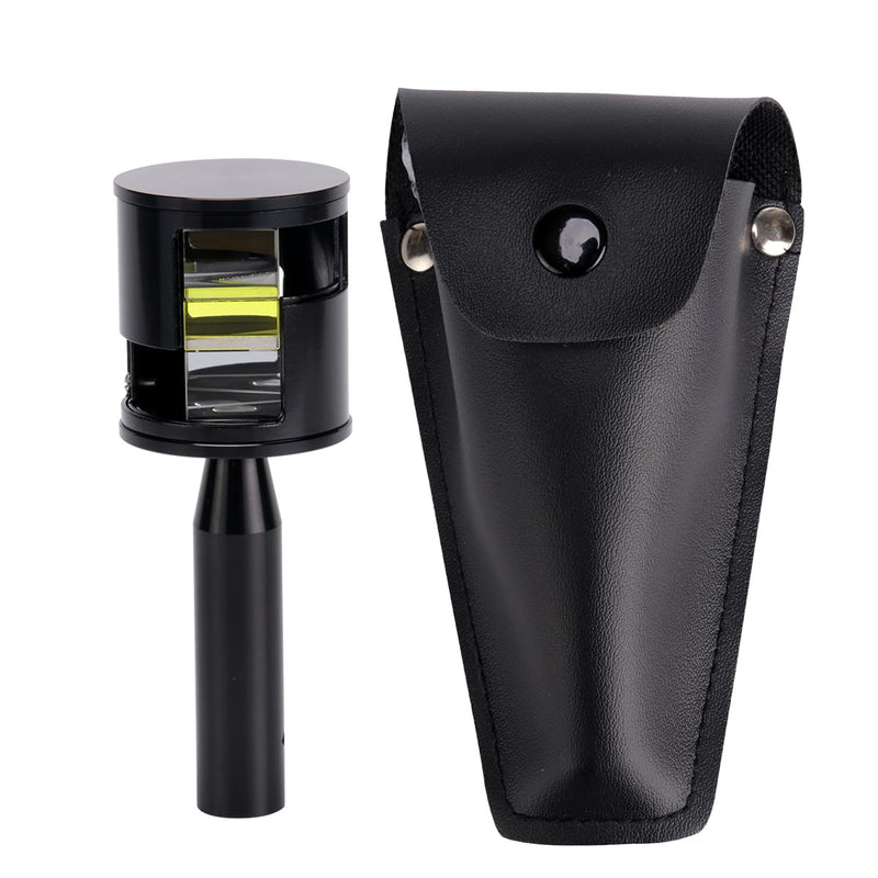 Double Right Angle Prism 90-180 Degree Mini Optical Square Surveying Prism for Total Station, Theodolite & Laser Level, Compact Dual Penta Reflective Surveying Instruments with Protective Case (1 Pcs)