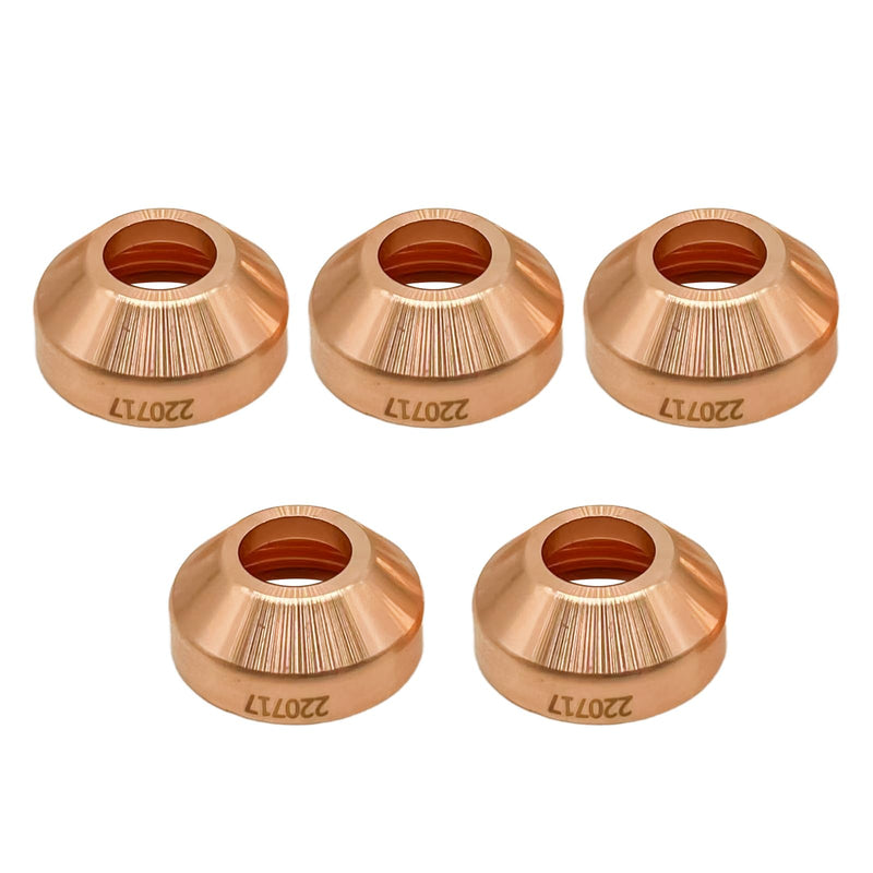 5Pcs 220717 Mechanized Deflector for Hypertherm PMX45 T45v/m Plasma Cutting Torch Consumables