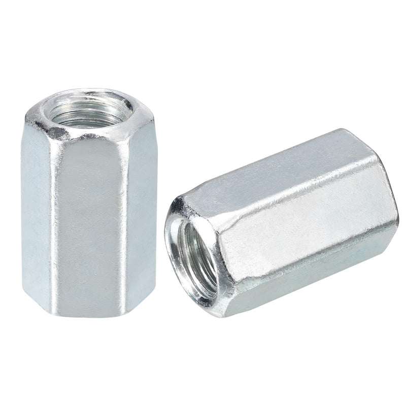 uxcell 3pcs M20x30x50mm Coupling Nuts - Galvanized Carbon Steel Hex Threaded Rod Coupler for Furniture, Electronic, Industrial