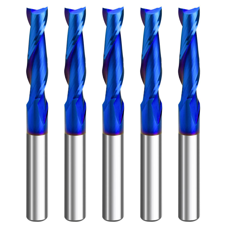 CNC Spiral Router Bits (5, Up Cut - 1/4" Dia - 2-1/2" OAL) 5