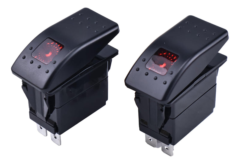 2 PCS 5 Pin 308-1038 RV Generator Rocker ABS Start Stop Switch Compatible with Onan Cummins 308-1038 fits for Vehicle Trucks Boats Auto Motorcycles (NOT a Momentary Switch)